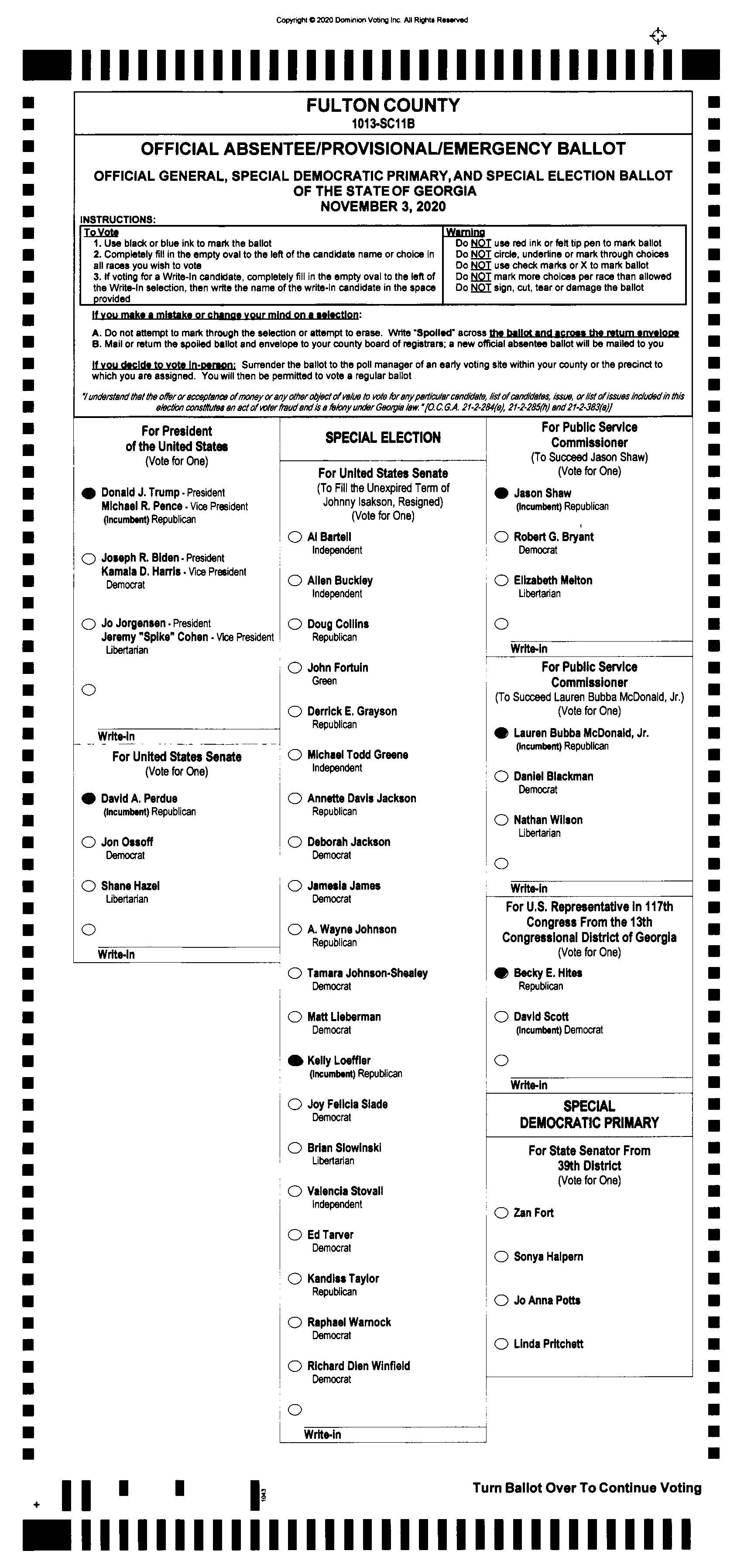 Doubled Ballot